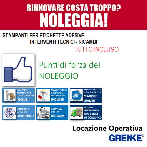 Noleggio Stampanti Etichette Toshiba